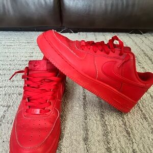 red nike air force 1s